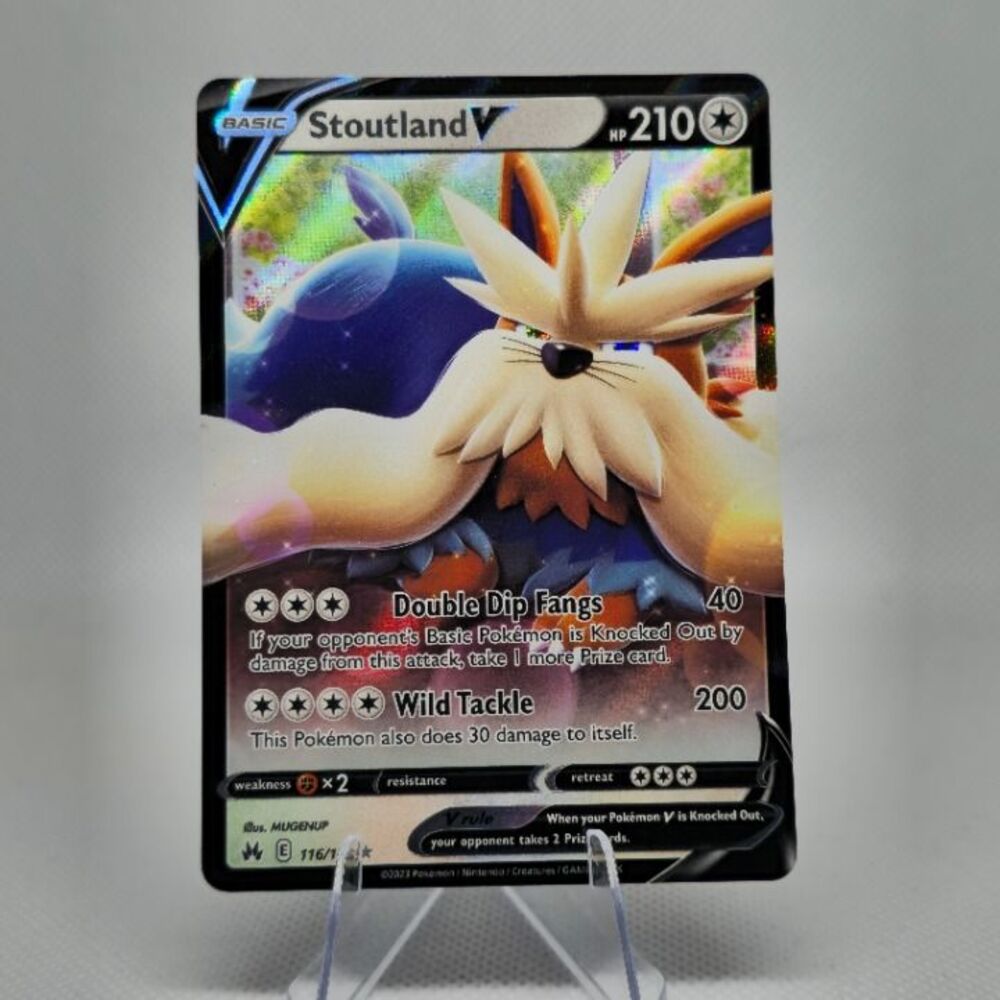 Pokemon Stoutland V #116 Pokemon Crown Zenith